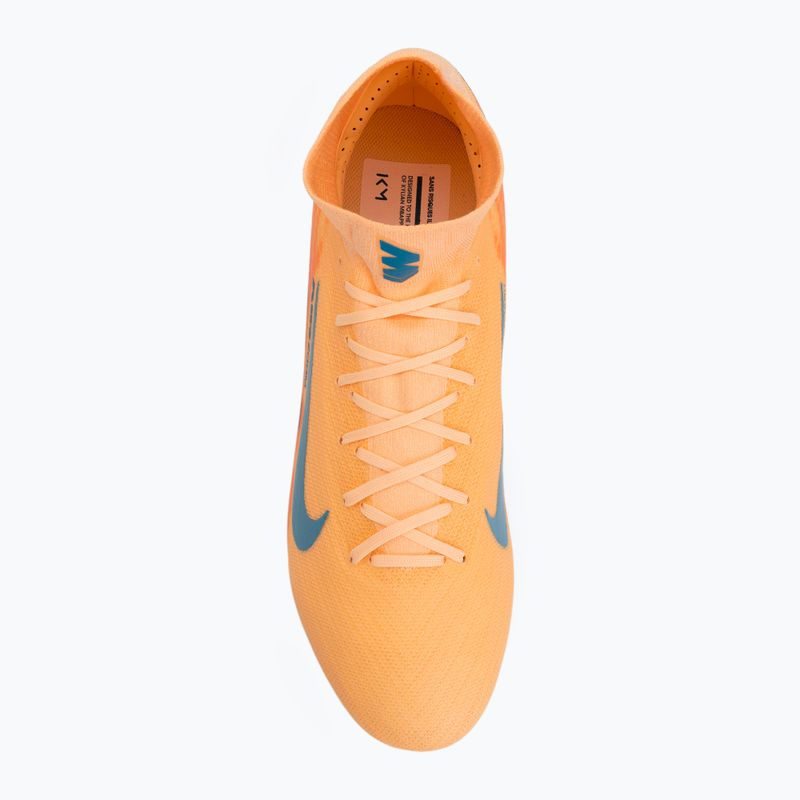 Кросівки футбольні чоловічі Nike Mercurial Superfly 10 Pro Kylian Mbappe FG melon tint/igloo 5