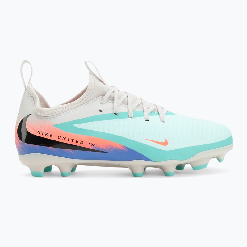 Кросівки футбольні чоловічі Nike United Phantom 6 Low Academy Jr FG/MG pistachio frost/hyper orange 2