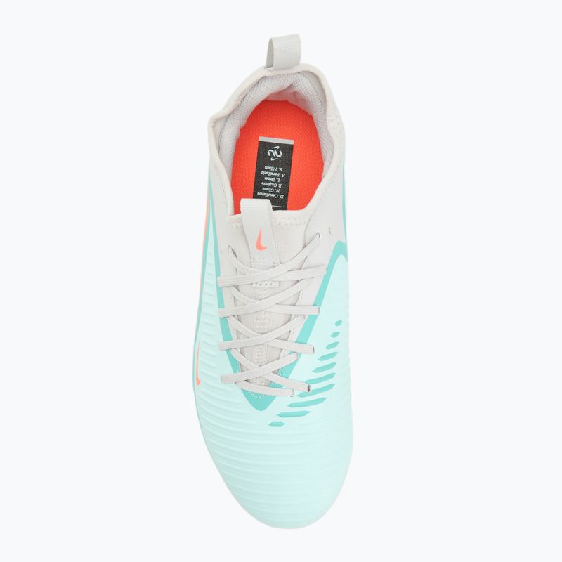 Кросівки футбольні чоловічі Nike United Phantom 6 Low Academy Jr FG/MG pistachio frost/hyper orange 5