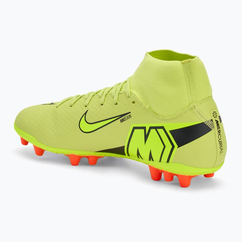 Кросівки футбольні чоловічі Nike Mercurial Superfly 10 Academy AG limelight/hyper crimson/volt 3