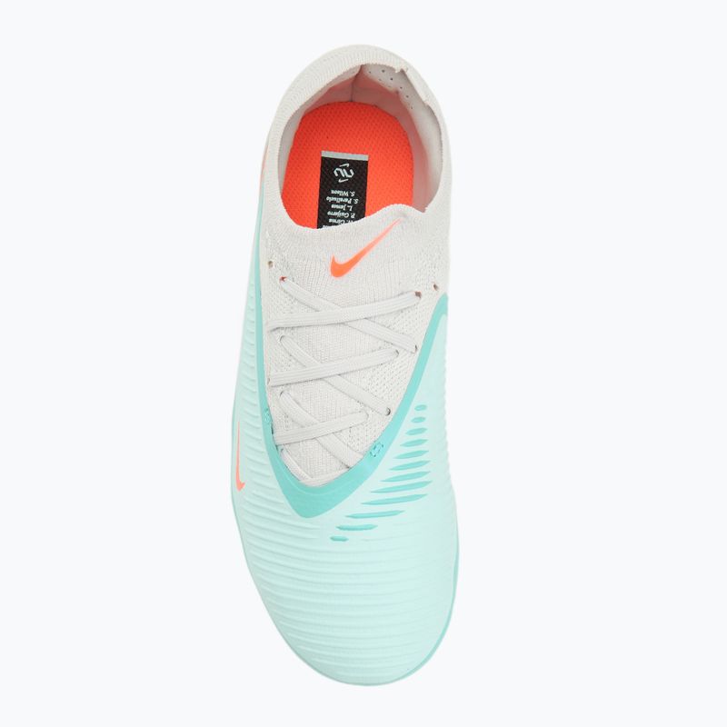 Кросівки футбольні чоловічі Nike United Phantom 6 Low Pro Jr FG/MG pistachio frost/hyper orange 5