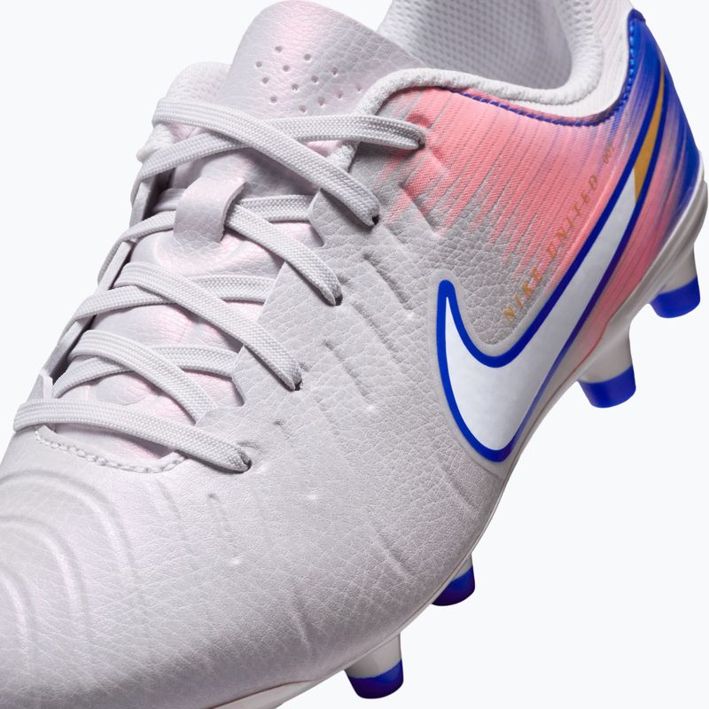 Кросівки футбольні дитячі Nike United Tiempo Legend 10 Academy Jr FG/MG vast grey/racer blue 7