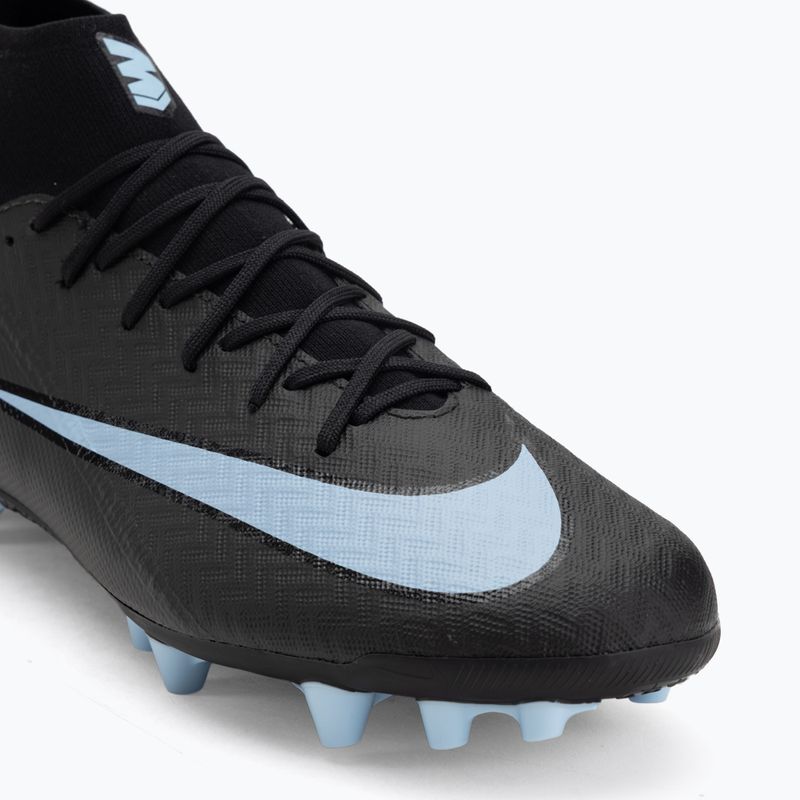 Кросівки футбольні чоловічі Nike Mercurial Superfly 10 Academy AG black/ice blue 7