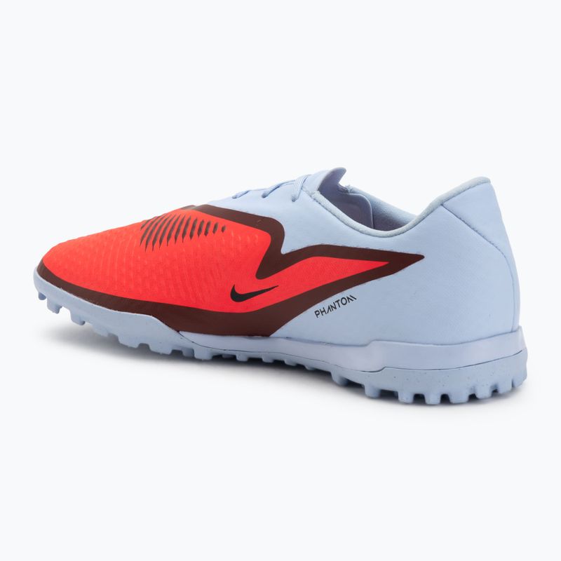 Кросівки футбольні чоловічі Nike Phantom 6 Low Academy TF royal tint/bright crimson 3