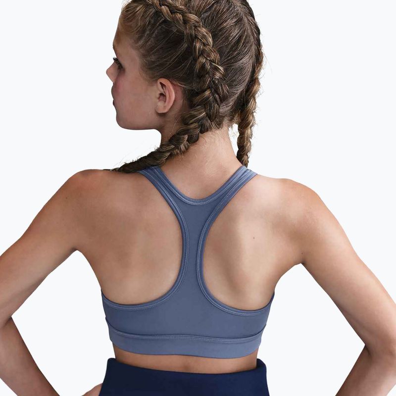 Бюстгальтер для тренувань дитячий Nike Swoosh world indigo/white 4