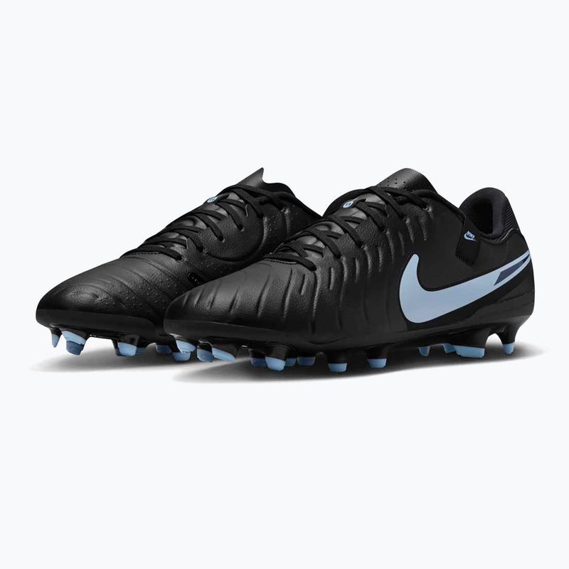 Кросівки футбольні чоловічі Nike Tiempo Legend 10 Academy FG/MG black/black 10