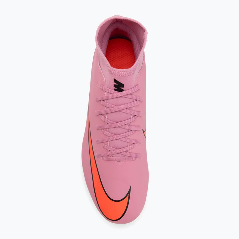 Кросівки футбольні чоловічі Nike Mercurial Superfly 10 Club FG/MG magic flamingo/black/total crimson 5