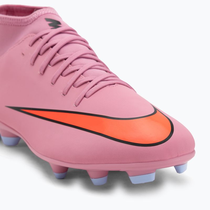 Кросівки футбольні чоловічі Nike Mercurial Superfly 10 Club FG/MG magic flamingo/black/total crimson 7