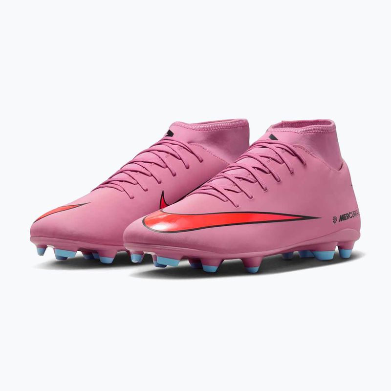 Кросівки футбольні чоловічі Nike Mercurial Superfly 10 Club FG/MG magic flamingo/black/total crimson 10
