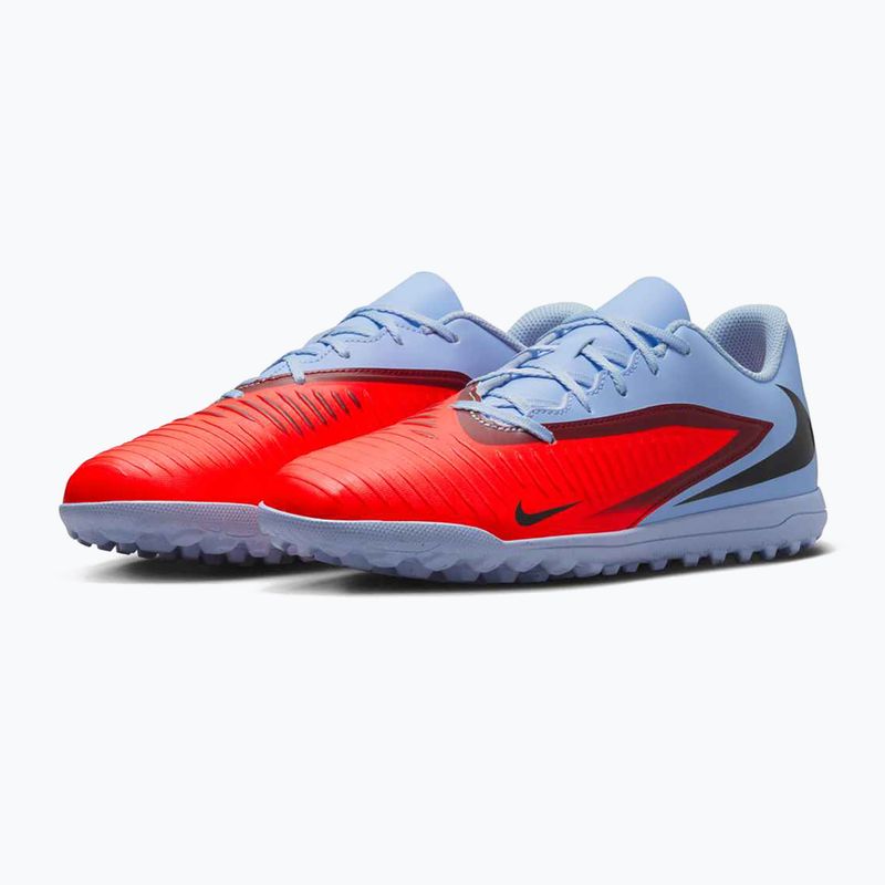 Кросівки футбольні чоловічі Nike Phantom 6 Low Club TF royal tint/bright crimson/black 3