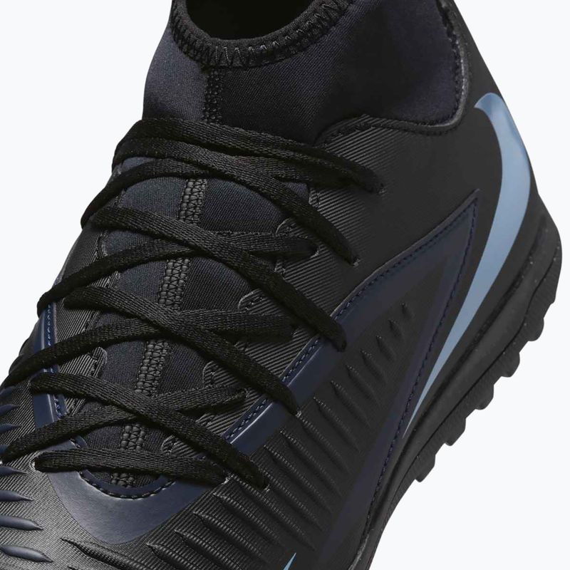 Кросівки футбольні чоловічі Nike Phantom 6 High Club TF black/black 8