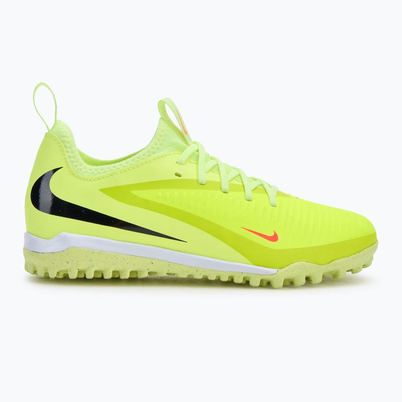 Кросівки футбольні дитячі Nike Jr. Phantom 6 Low Academy TF hyper crimson/life lime/black 2