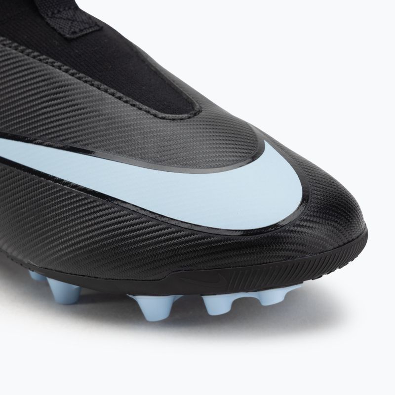Кросівки футбольні дитячі Nike Mercurial Superfly 10 Academy AG black/ice blue 7