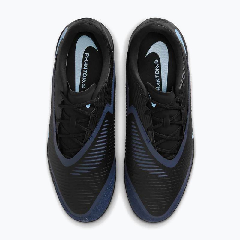 Кросівки футбольні чоловічі Nike Phantom 6 Low Academy IC black/black 8