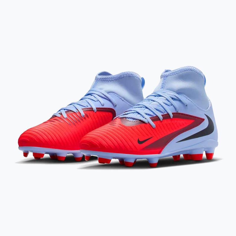 Кросівки футбольні дитячі Nike Phantom 6 High Club FG/MG royal tint/bright crimson 12