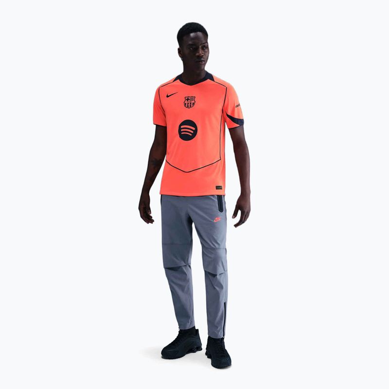 Футболка футбольна чоловіча Nike FC Barcelona 2025/26 Stadium Third bright mango/midnight navy/midnight navy 2
