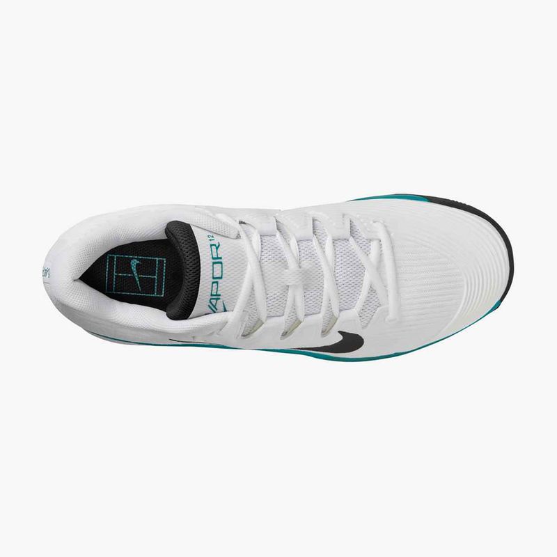 Кросівки тенісні чоловічі Nike Vapor 12 white / black / radiant emerald 13