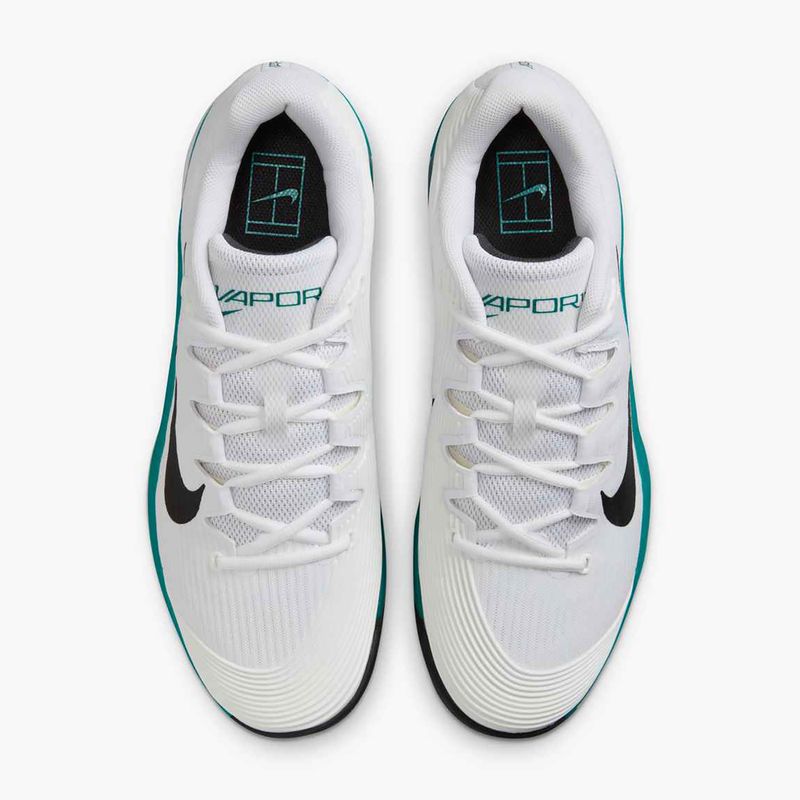 Кросівки тенісні чоловічі Nike Vapor 12 white / black / radiant emerald 14