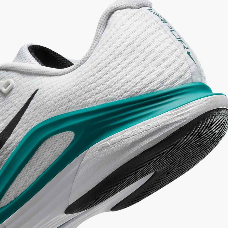 Кросівки тенісні чоловічі Nike Vapor 12 white / black / radiant emerald 16