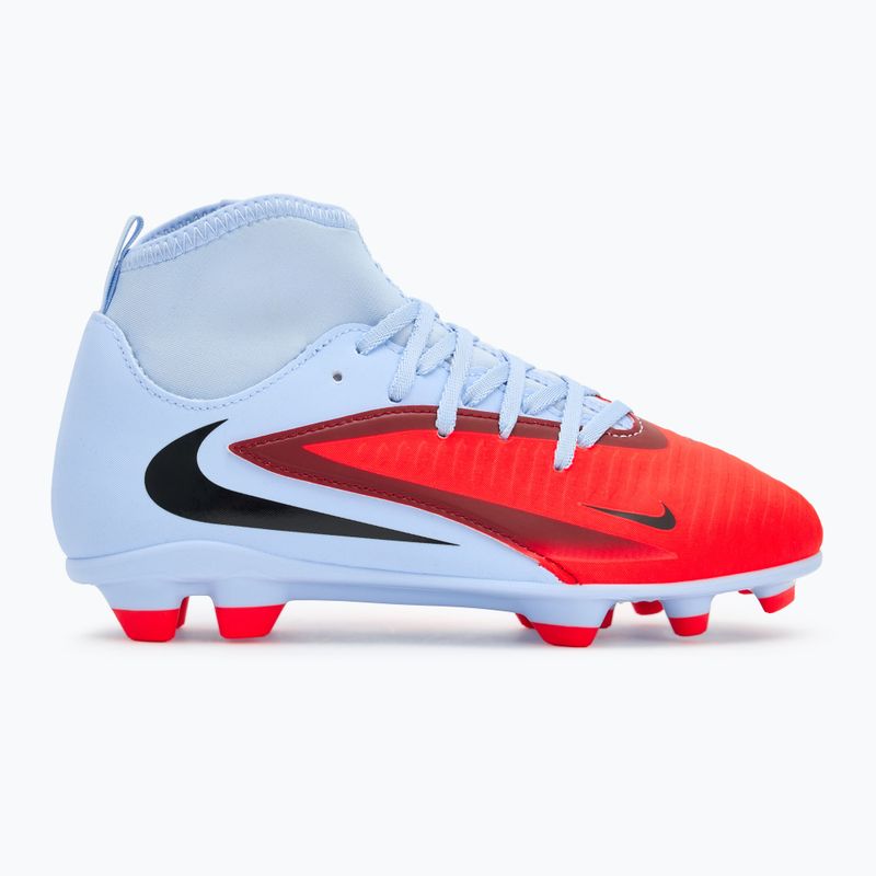 Кросівки футбольні дитячі Nike Phantom 6 High Club FG/MG royal tint/bright crimson 2