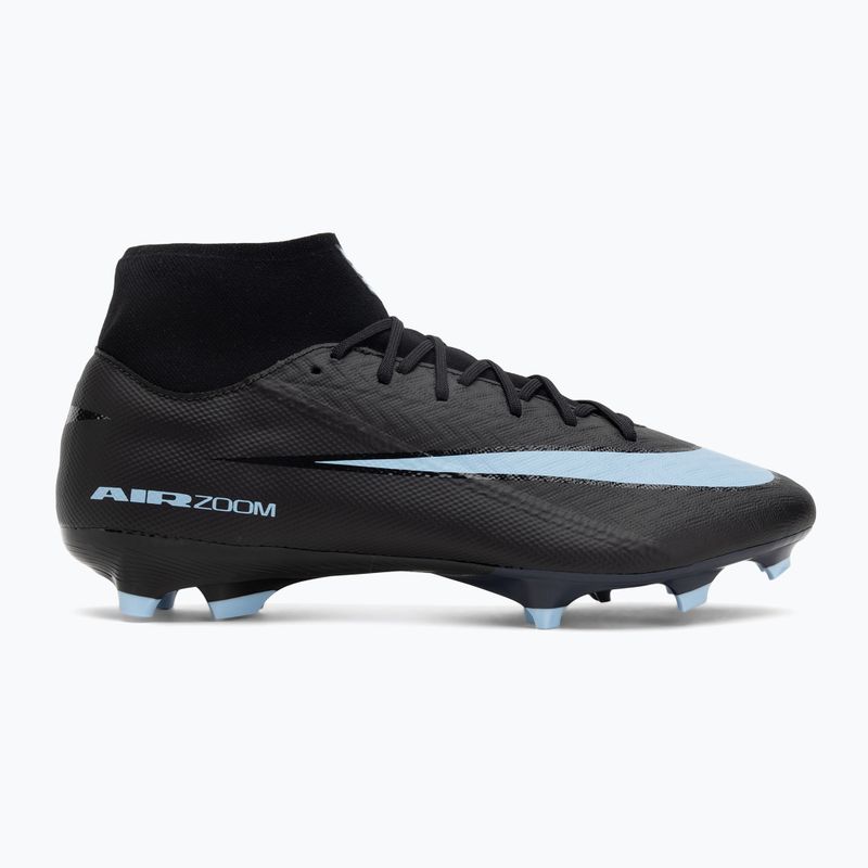 Кросівки футбольні чоловічі Nike Mercurial Superfly 10 Academy MG black/ice blue 2
