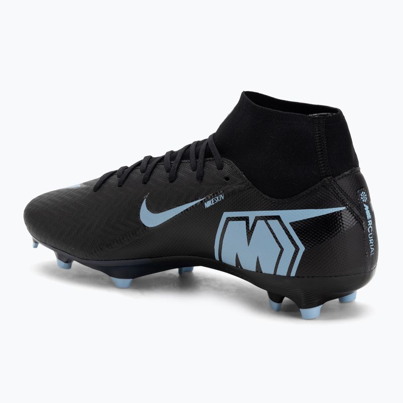 Кросівки футбольні чоловічі Nike Mercurial Superfly 10 Academy MG black/ice blue 3