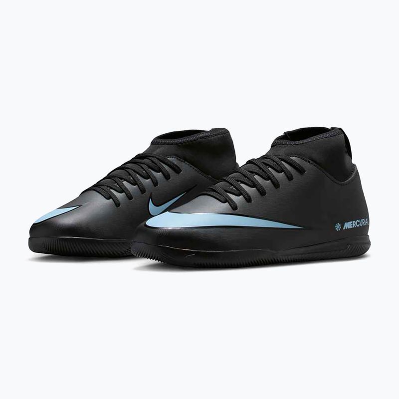 Кросівки футбольні дитячі Nike Mercurial Superfly 10 Club black/ice blue 10