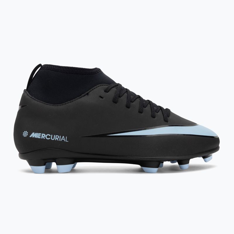 Кросівки футбольні дитячі Nike Mercurial Superfly 10 Club FG/MG black/ice blue 2