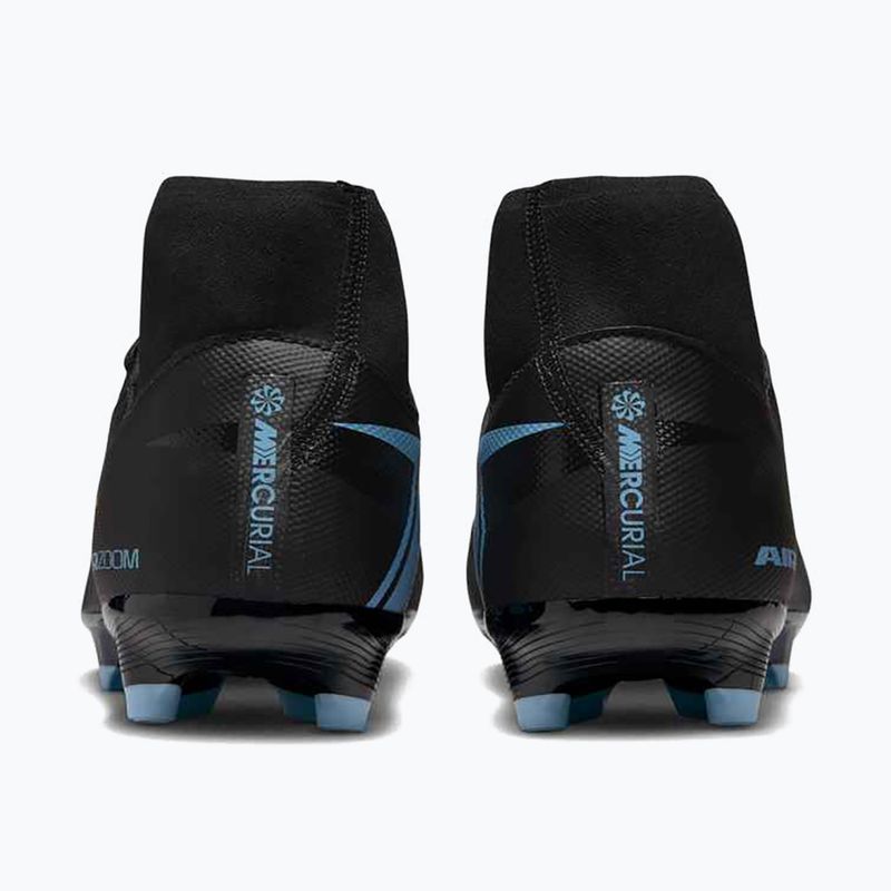 Кросівки футбольні чоловічі Nike Mercurial Superfly 10 Academy MG black/ice blue 11