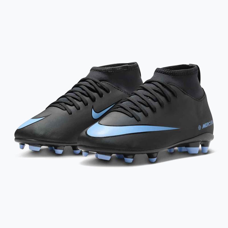 Кросівки футбольні дитячі Nike Mercurial Superfly 10 Club FG/MG black/ice blue 10