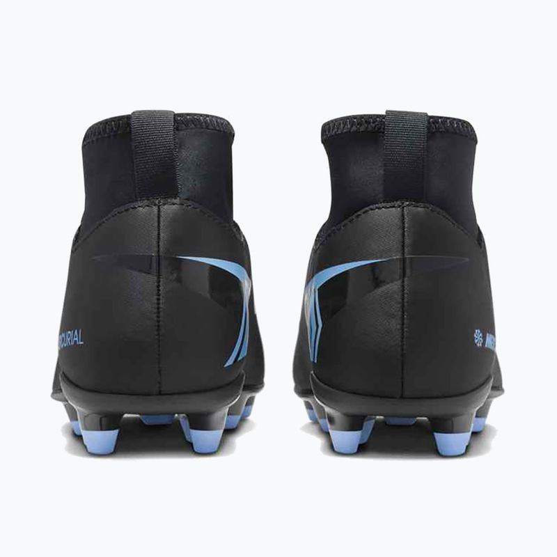 Кросівки футбольні дитячі Nike Mercurial Superfly 10 Club FG/MG black/ice blue 11