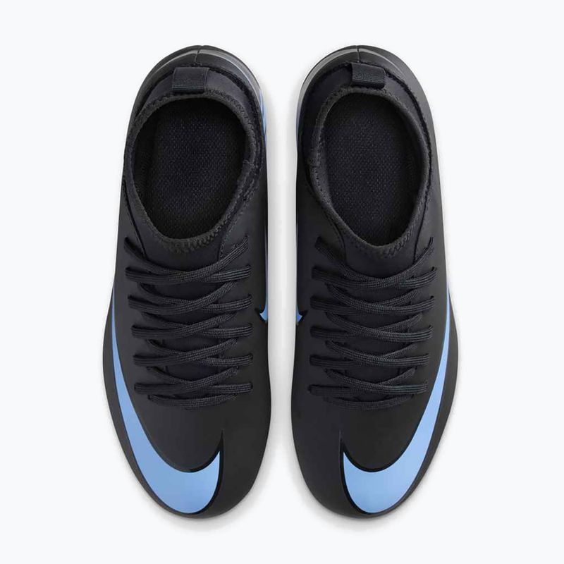 Кросівки футбольні дитячі Nike Mercurial Superfly 10 Club FG/MG black/ice blue 12