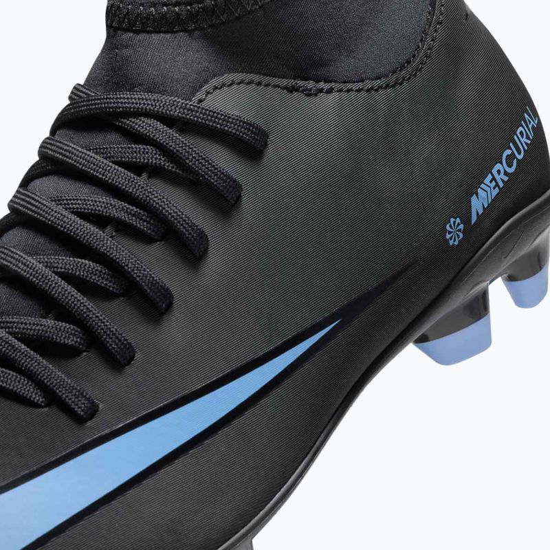 Кросівки футбольні дитячі Nike Mercurial Superfly 10 Club FG/MG black/ice blue 13