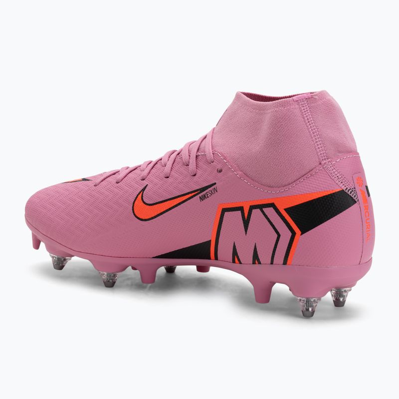 Кросівки футбольні чоловічі Nike Mercurial Superfly 10 Academy SG-Pro magic flamingo/black/total crimson 3