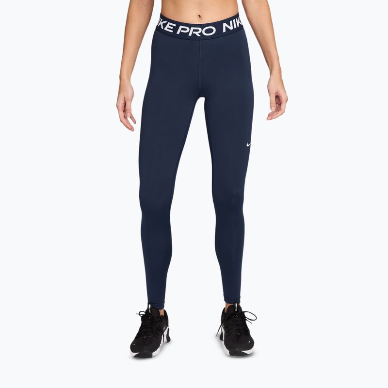 Легінси жіночі Nike Pro 365 Tight midnight navy/white