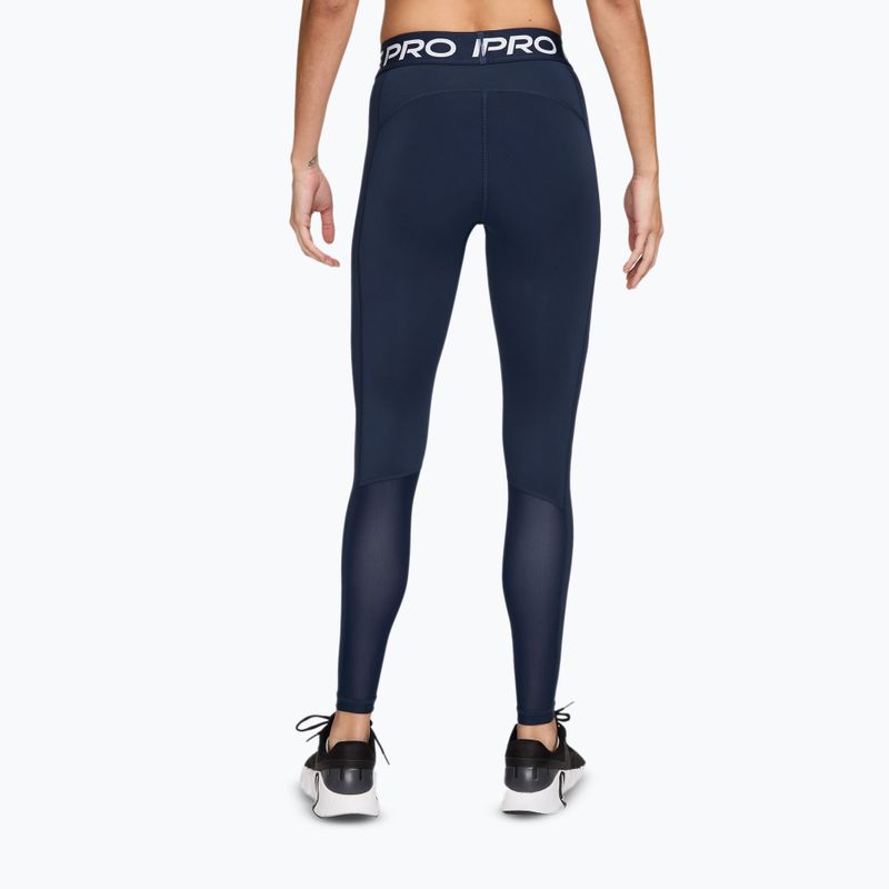 Легінси жіночі Nike Pro 365 Tight midnight navy/white 2