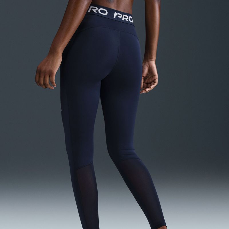Легінси жіночі Nike Pro 365 Tight midnight navy/white 7
