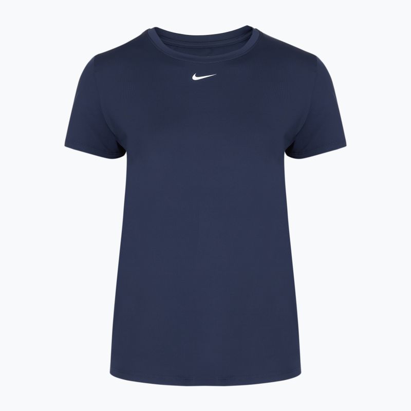 Футболка для тренувань жіноча Nike One Classic Dri-Fit midnight navy/white 4