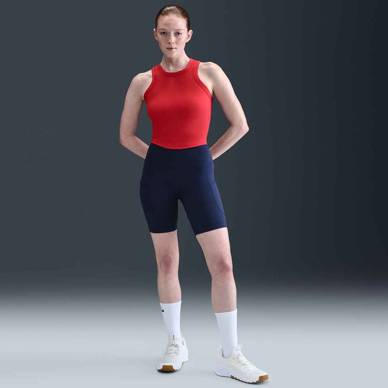 Шорти жіночі Nike One High Waisted 8" Biker midnight navy 9