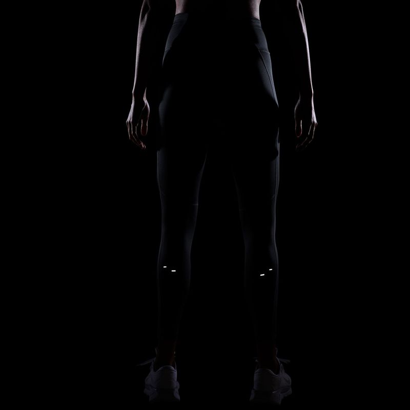 Легінси для бігу жіночі Nike Tempo Swoosh Run High-Waisted 7/8 black/white 6