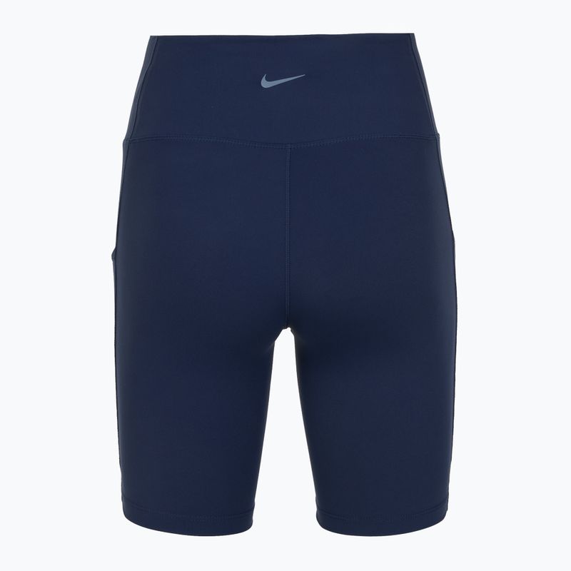 Шорти жіночі Nike One High Waisted 8" Biker midnight navy 6