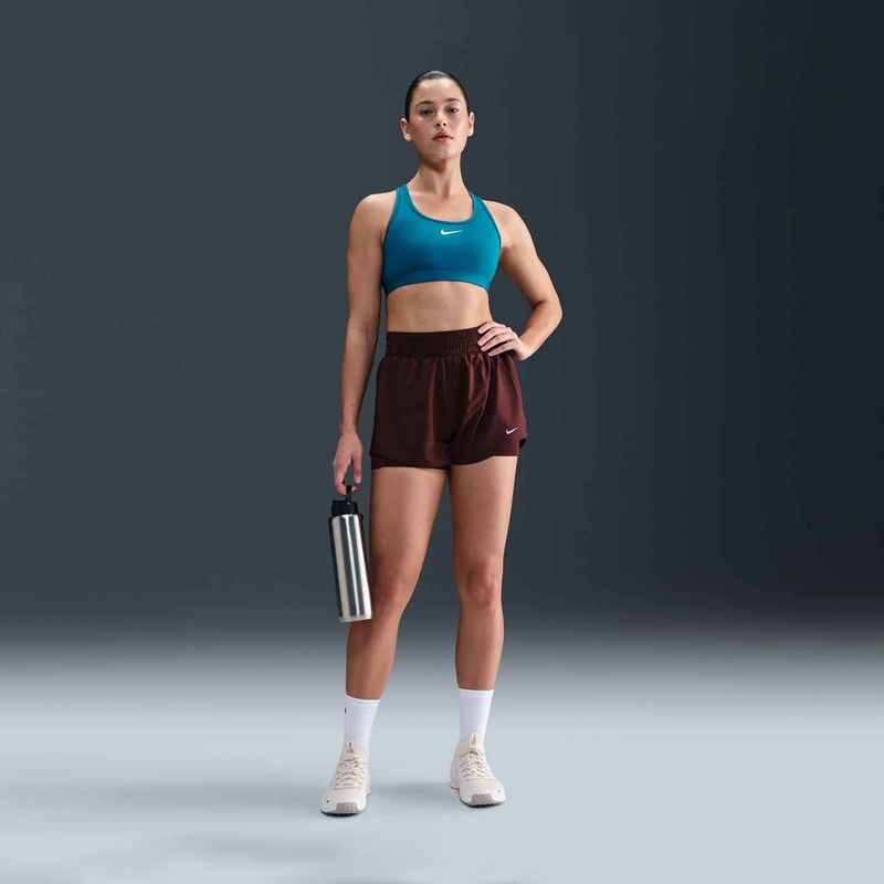 Тренувальний бюстгальтер Nike Swoosh Medium Support green abyss/white 2