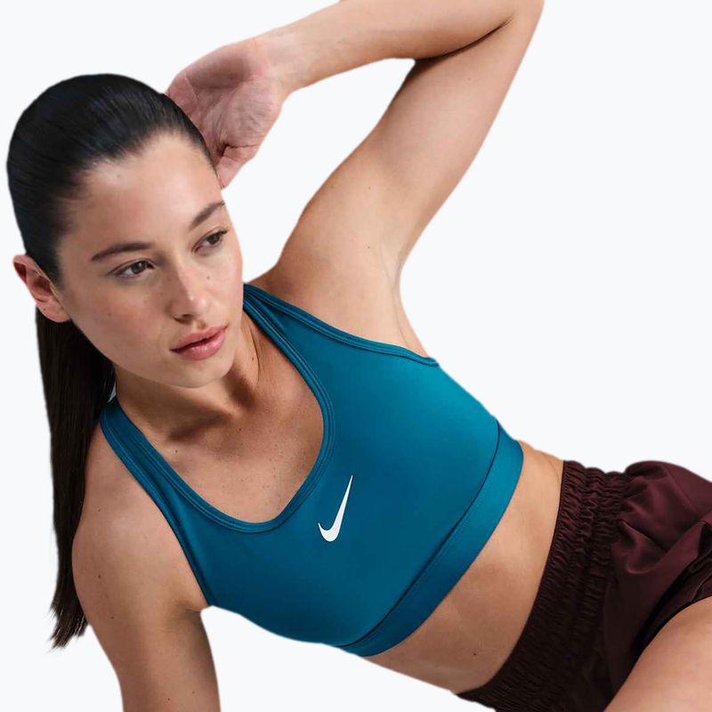Бюстгальтер для тренувань Nike Swoosh Medium Support green abyss/white 6