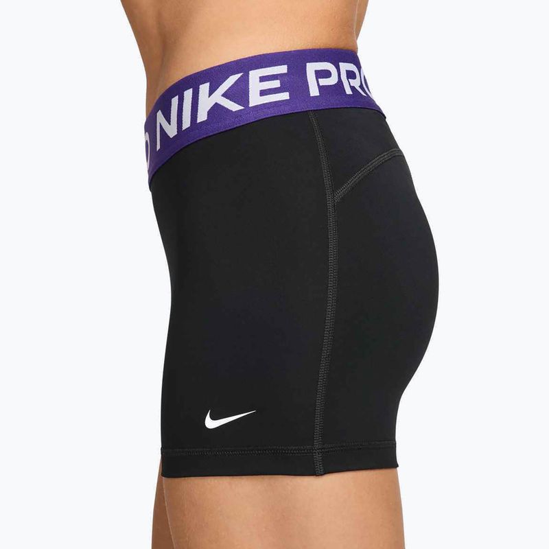 Шорти жіночі Nike Pro 365 3" black/court purple/white 4