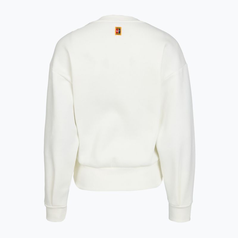 Кофта жіноча Nike Court Collection French Terry Crew Neck sail/midnight navy 5