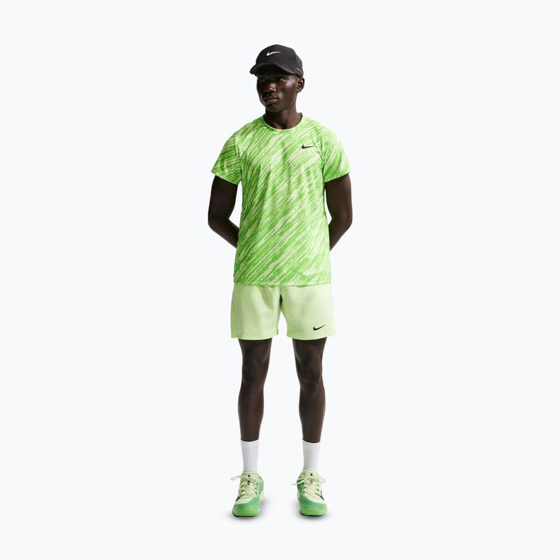 Шорти тенісні чоловічі Nike Court Dri-Fit Victory 7" light liquid lime/black 3