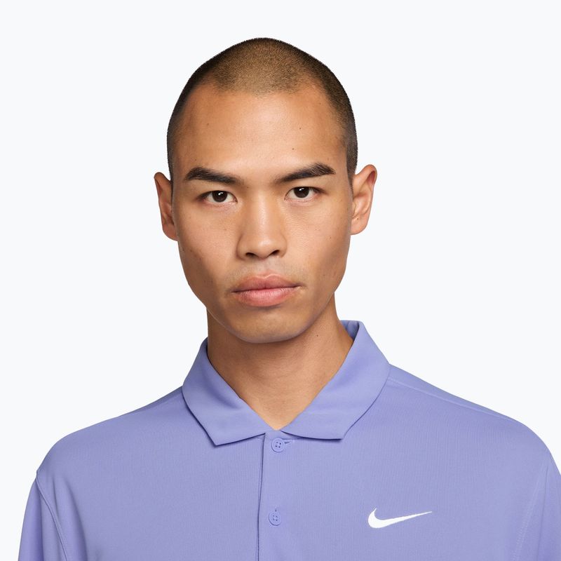 Футболка тенісна чоловіча Nike Court Dri-Fit Polo Solid light thistle/white 3