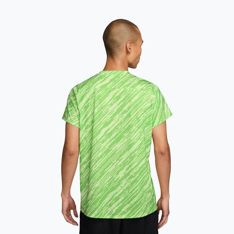 Футболка тенісна чоловіча Nike Court Dri-Fit Victory Print mean green/black 2
