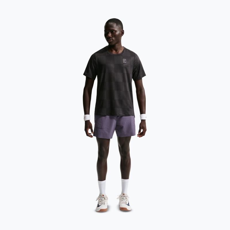 Шорти тенісні чоловічі Nike Court Advantage Dri-Fit 6" dark raisin/white 2