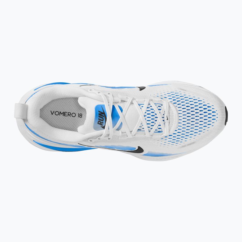 Кросівки для бігу чоловічі Nike Vomero 18 white/blue hero/black 4